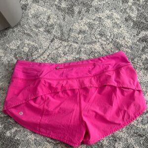 lululemon athletica Women's Vibrant Pink Athletic Shorts